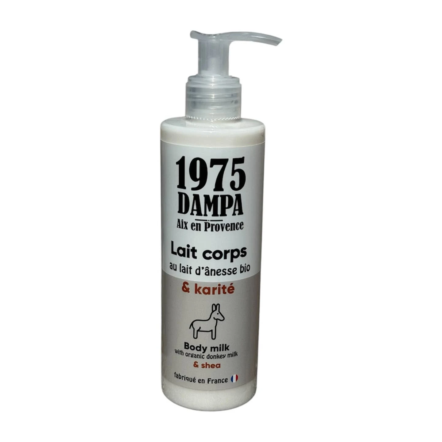 Latte corpo biologico con latte d'asina e burro di karité - 250 ml